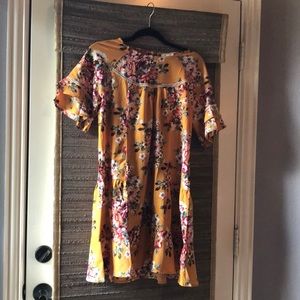 Mustard shift dress from Jane.com